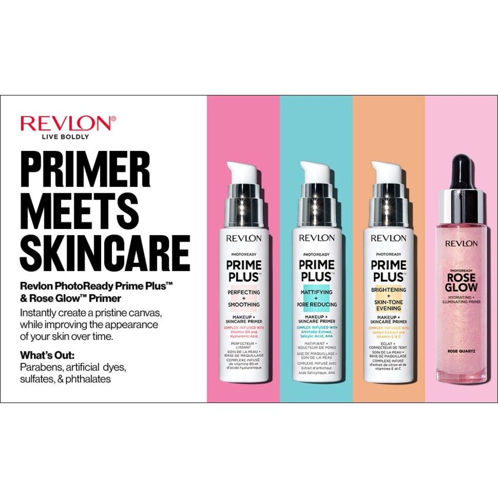 Revlon Photoready Prime Plus Skincare Primer Brightening Smoothing Mattifying